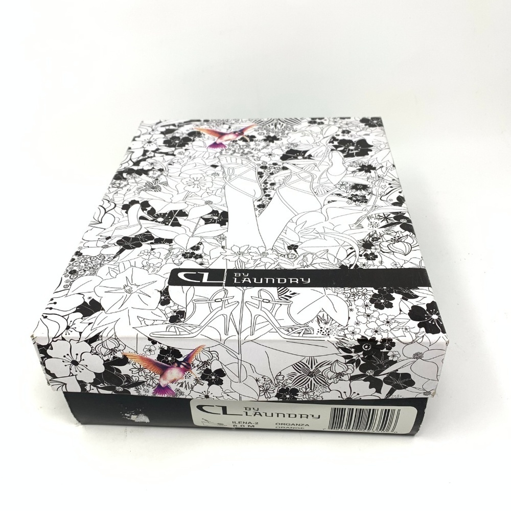 CL By Laundry Orange Flower Heels 8M - Picture 5 of 5